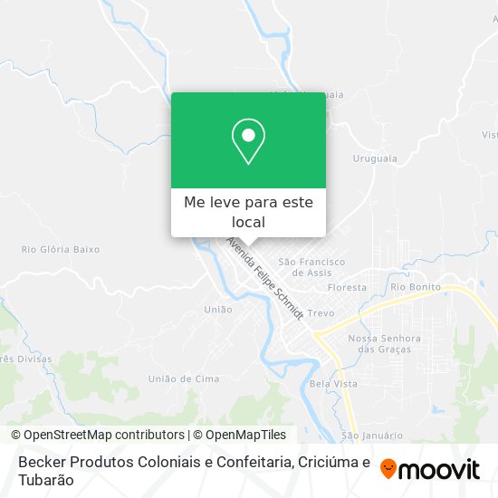 Becker Produtos Coloniais e Confeitaria mapa