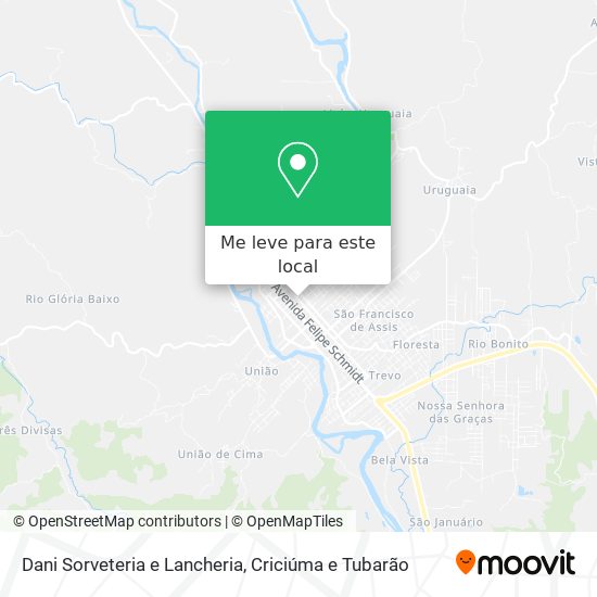Dani Sorveteria e Lancheria mapa