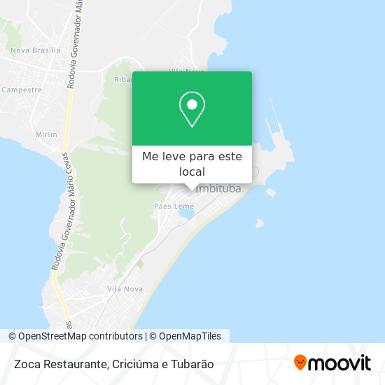 Zoca Restaurante mapa