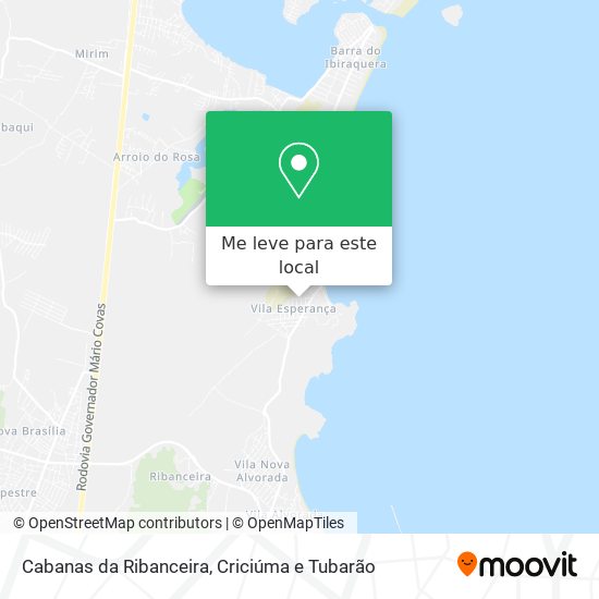 Cabanas da Ribanceira mapa