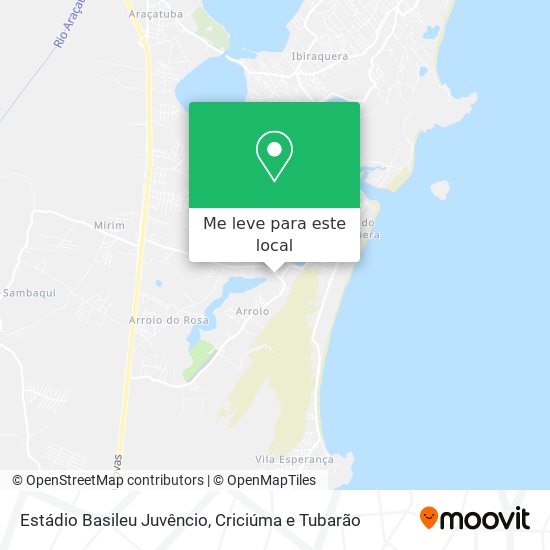 Estádio Basileu Juvêncio mapa
