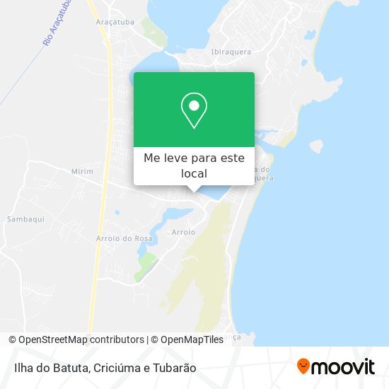 Ilha do Batuta mapa
