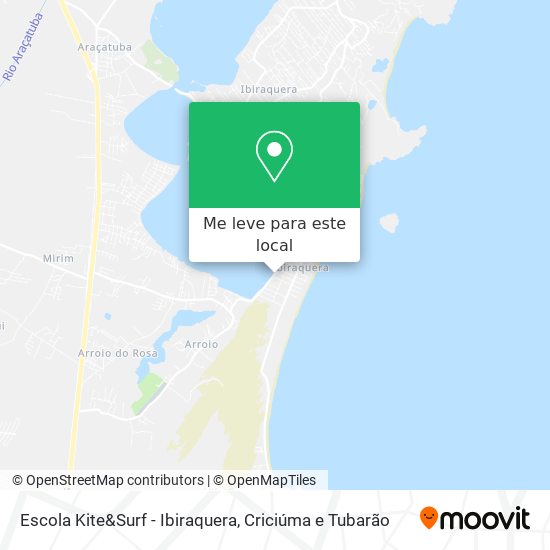 Escola Kite&Surf - Ibiraquera mapa