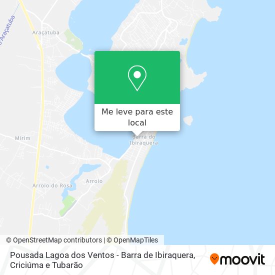 Pousada Lagoa dos Ventos - Barra de Ibiraquera mapa