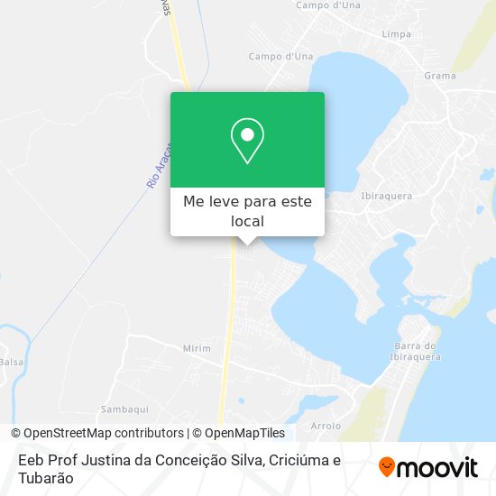 Eeb Prof Justina da Conceição Silva mapa