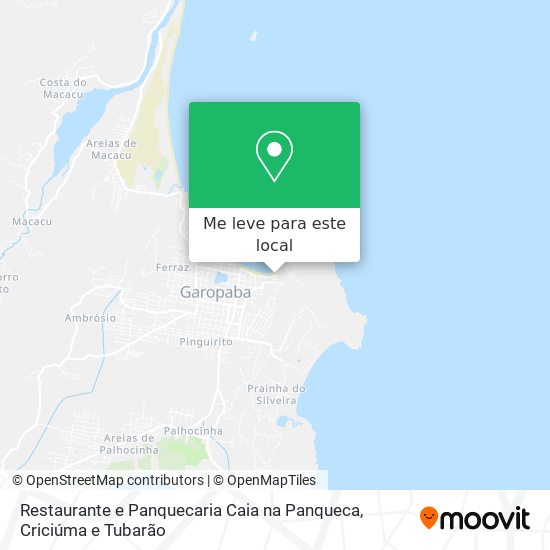 Restaurante e Panquecaria Caia na Panqueca mapa