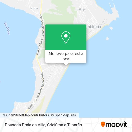 Pousada Praia da Villa mapa