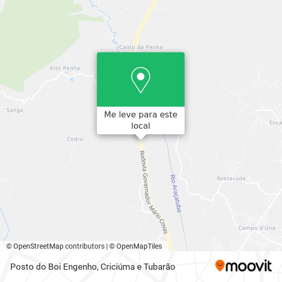 Posto do Boi Engenho mapa