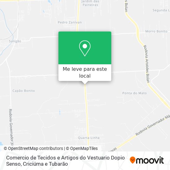 Comercio de Tecidos e Artigos do Vestuario Dopio Senso mapa