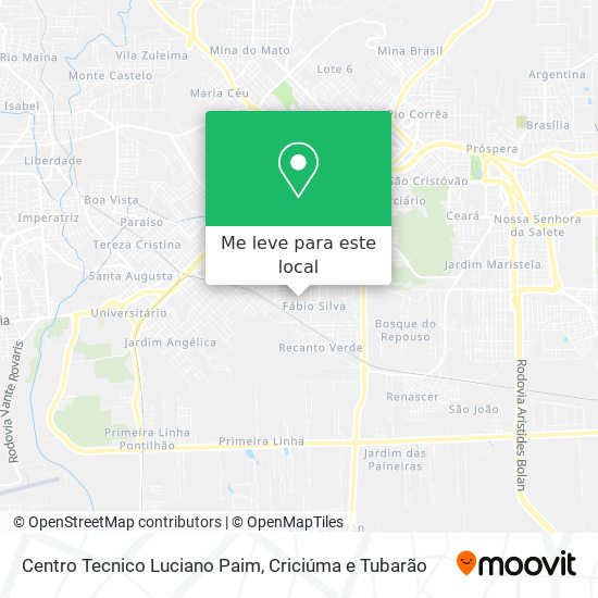 Centro Tecnico Luciano Paim mapa