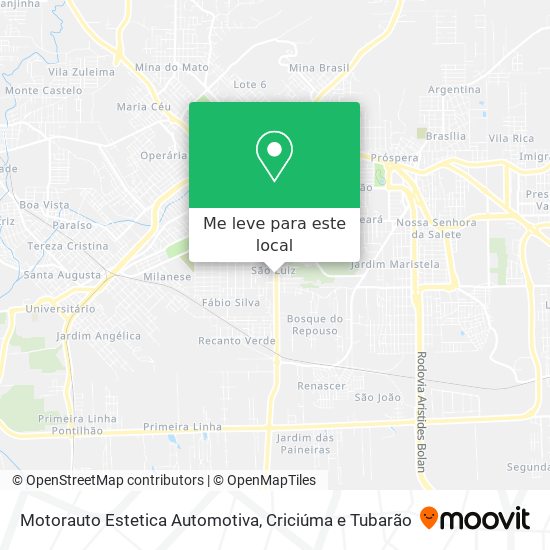 Motorauto Estetica Automotiva mapa