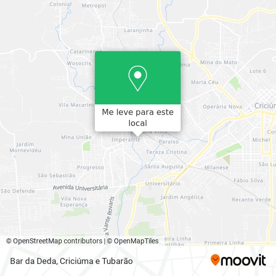 Bar da Deda mapa