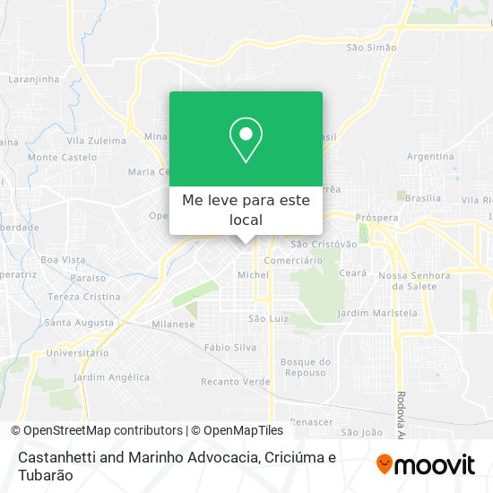 Castanhetti and Marinho Advocacia mapa