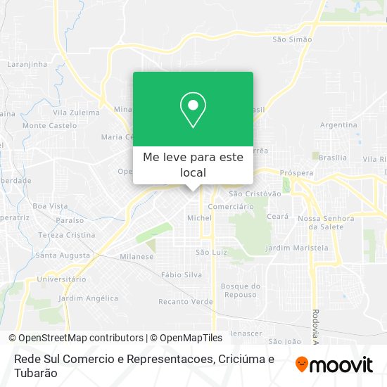 Rede Sul Comercio e Representacoes mapa