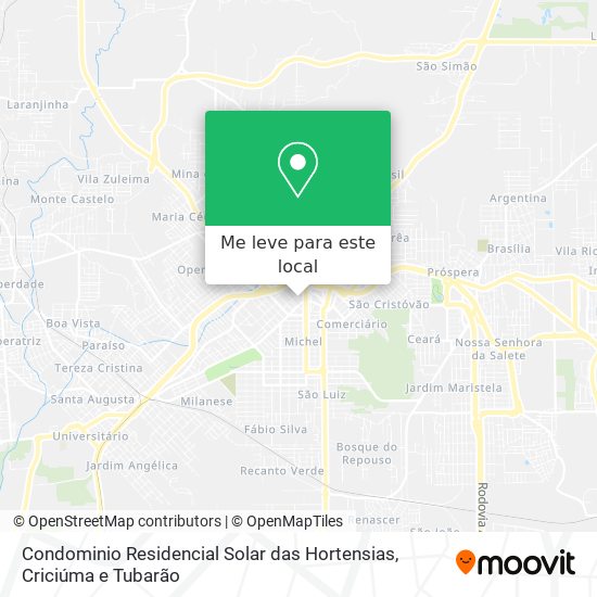 Condominio Residencial Solar das Hortensias mapa