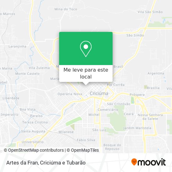 Artes da Fran mapa