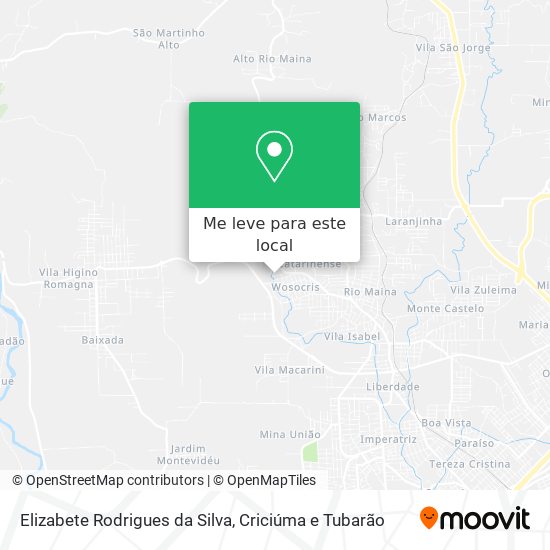 Elizabete Rodrigues da Silva mapa