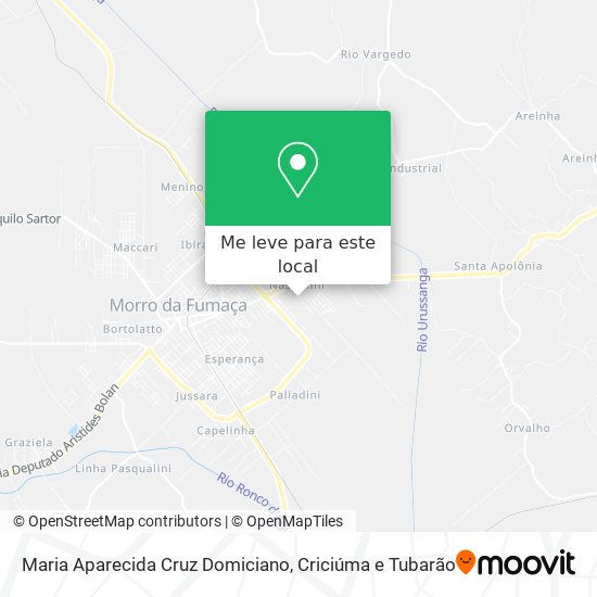 Maria Aparecida Cruz Domiciano mapa
