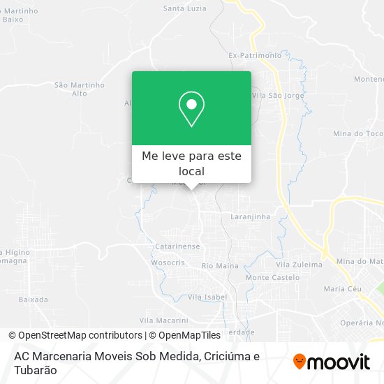 AC Marcenaria Moveis Sob Medida mapa