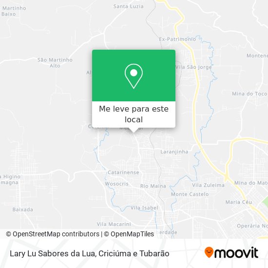 Lary Lu Sabores da Lua mapa