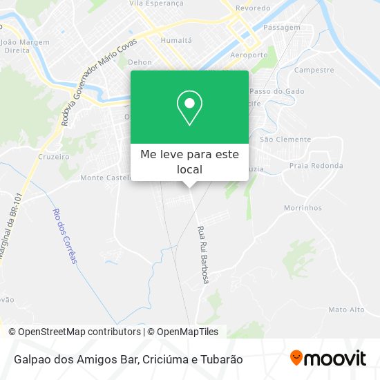 Galpao dos Amigos Bar mapa