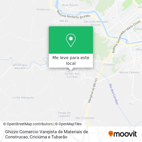 Ghizzo Comercio Varejista de Materiais de Construcao mapa