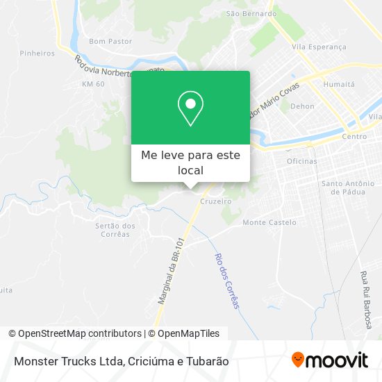 Monster Trucks Ltda mapa