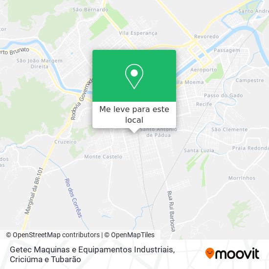 Getec Maquinas e Equipamentos Industriais mapa