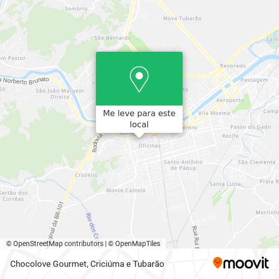 Chocolove Gourmet mapa