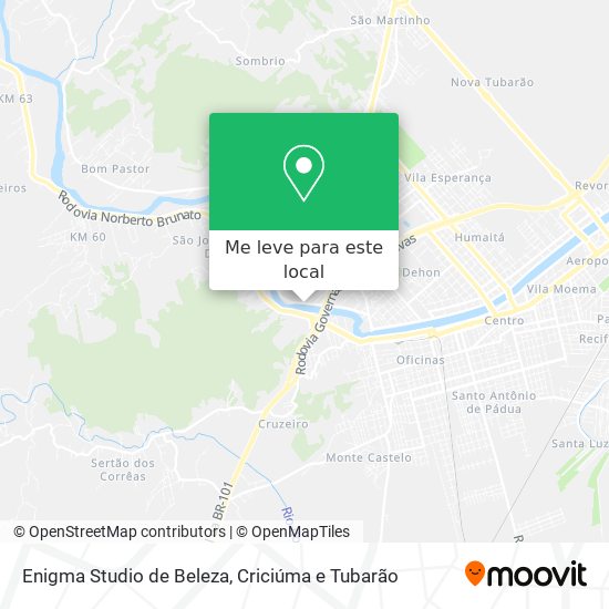Enigma Studio de Beleza mapa