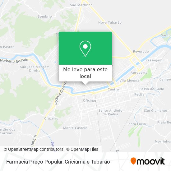 Farmácia Preço Popular mapa