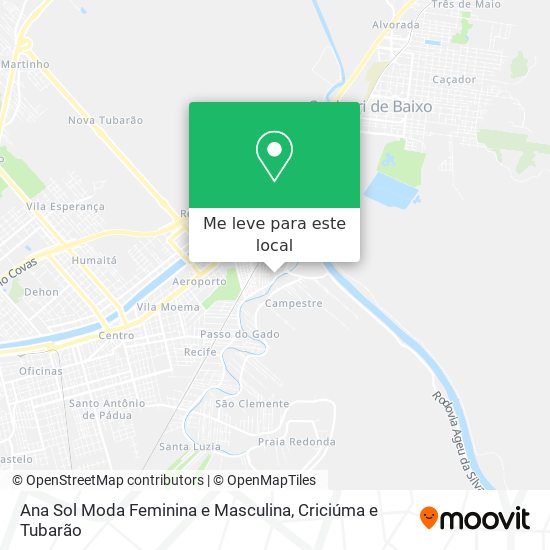 Ana Sol Moda Feminina e Masculina mapa