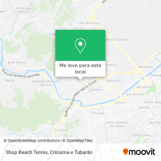 Shop Beach Tennis mapa