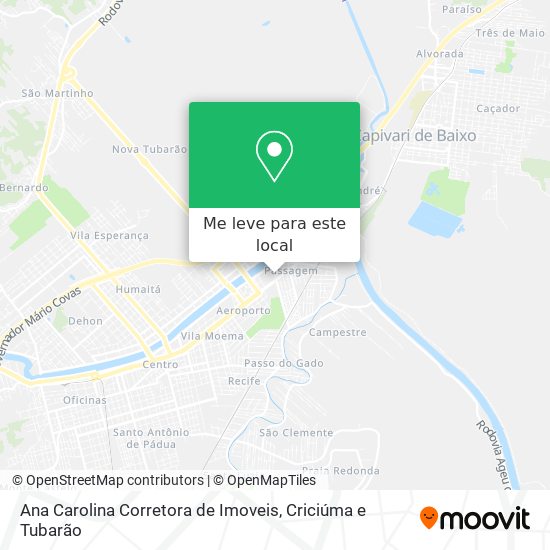 Ana Carolina Corretora de Imoveis mapa