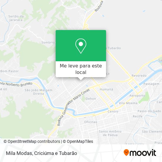 Mila Modas mapa