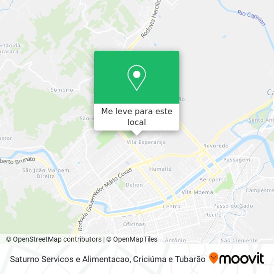 Saturno Servicos e Alimentacao mapa