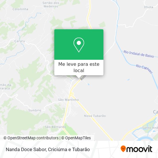 Nanda Doce Sabor mapa