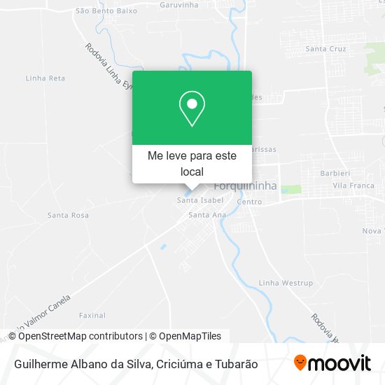 Guilherme Albano da Silva mapa