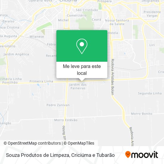 Souza Produtos de Limpeza mapa