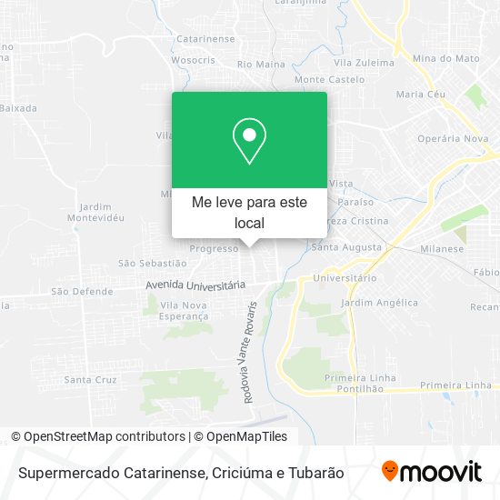 Supermercado Catarinense mapa