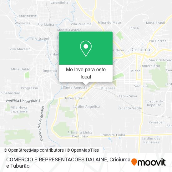 COMERCIO E REPRESENTACOES DALAINE mapa