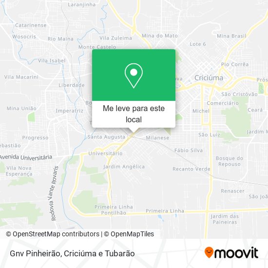 Gnv Pinheirão mapa