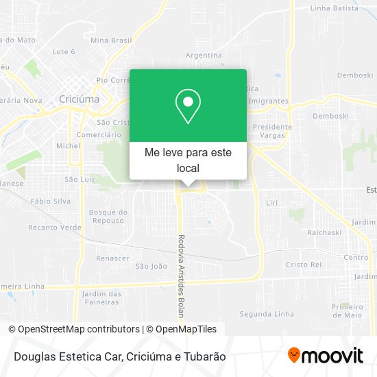 Douglas Estetica Car mapa