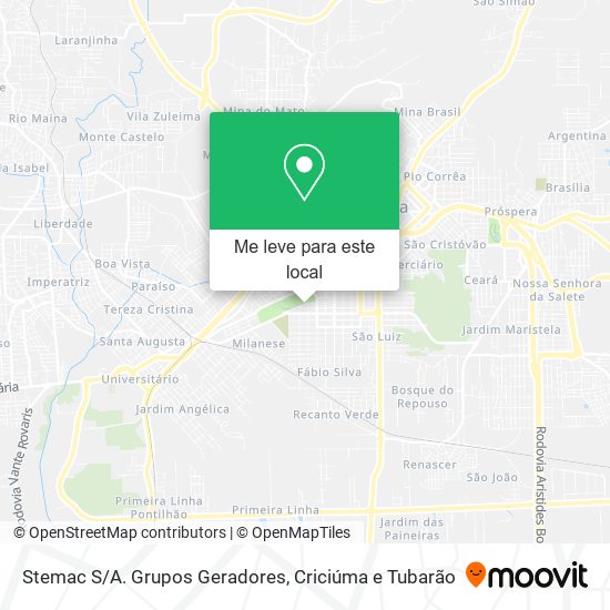 Stemac S/A. Grupos Geradores mapa