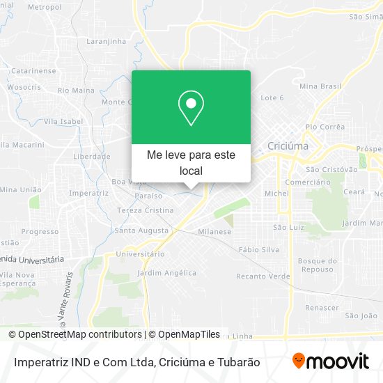 Imperatriz IND e Com Ltda mapa