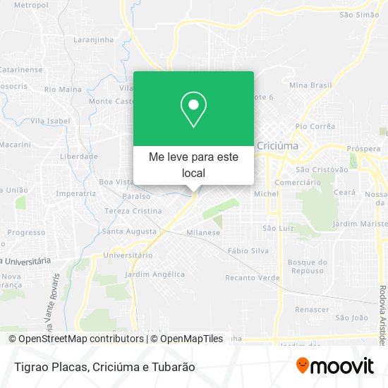 Tigrao Placas mapa