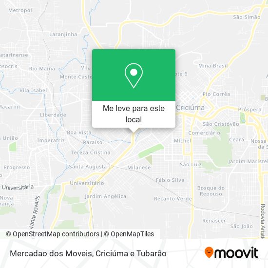 Mercadao dos Moveis mapa