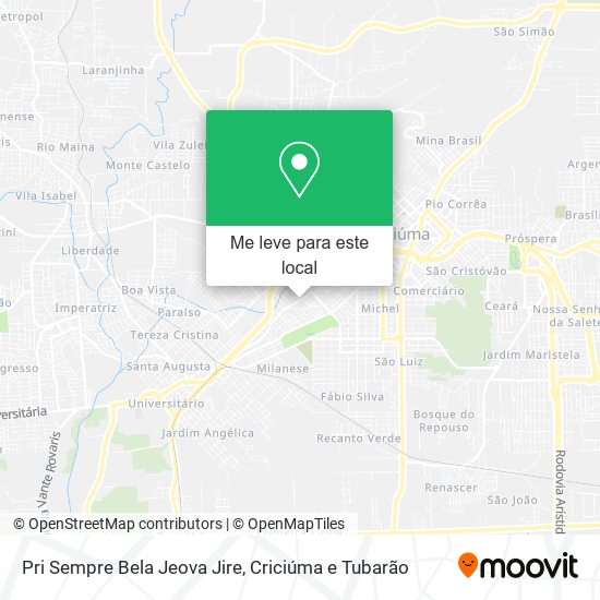 Pri Sempre Bela Jeova Jire mapa