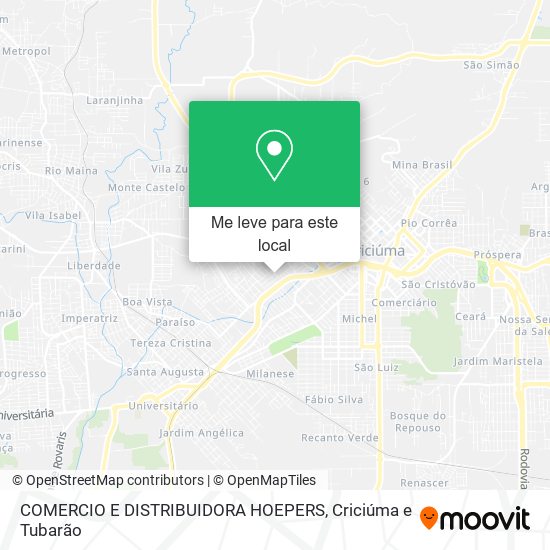 COMERCIO E DISTRIBUIDORA HOEPERS mapa