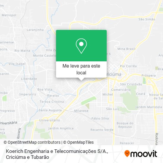 Koerich Engenharia e Telecomunicações S / A. mapa